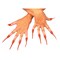 The Costume Center Red Devil Unisex Adult Halloween Nails Costume Accessory